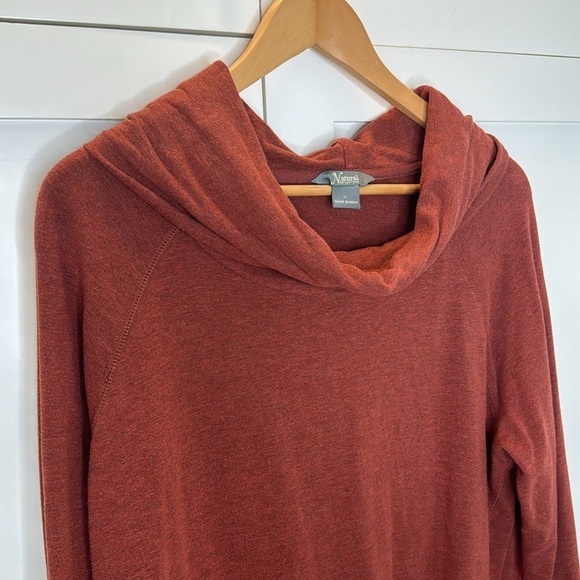 Natural Reflections Long Sleeve Loose Turtleneck Rust Sweatshirt Size: Large - Picture 6 of 10